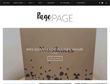 Tablet Screenshot of pageparpage.com